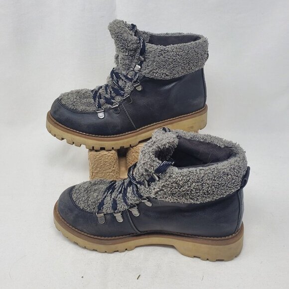Circus Shoes - Circus By Sam Edelman Womens Kilbourn Winter Boots Brown Faux Fur Lace Up SZ 6